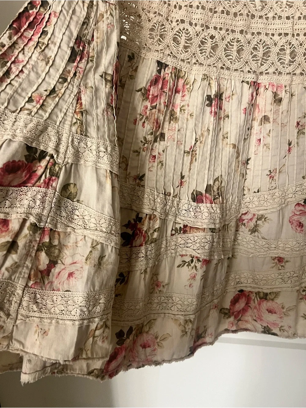 Magnolia Pearl Cream Floral Maxi Skirt Ada Lovelace Skirt